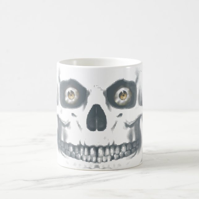 Mágica Caneca Morphing do crânio do zombi (Centro)