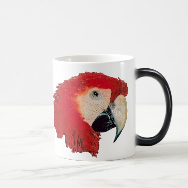 Mágica Caneca Morphing do pássaro do papagaio do Macaw (Direita)