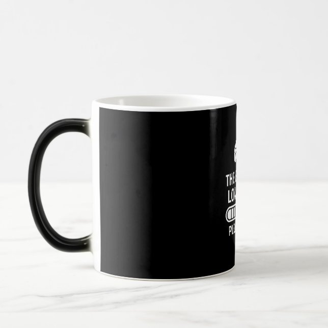 Mágica Caneca O Cérebro Está Carregando (Esquerda)