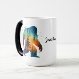 Mágica Caneca Personalizada com Nome e Aquarela do Sasqua