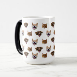 Mágica Caneca Personalizada, Gato De Cão, Presente Mãe