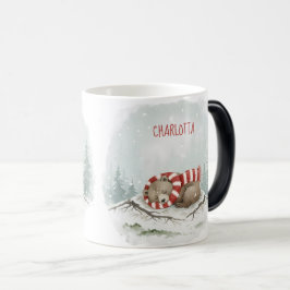 Mágica Caneca Urso de Inverno Personalizada – Design de A