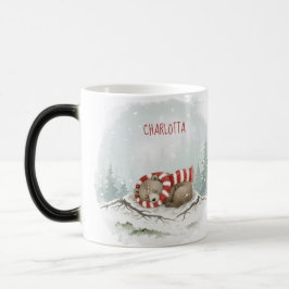 Mágica Caneca Urso de Inverno Personalizada – Design de A