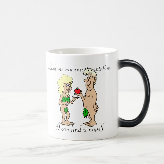Mágica Conduza-me não na tentação Morph a caneca (Direita)