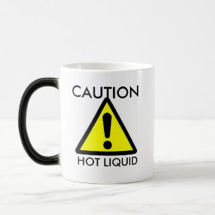 Mágica Cuidado: Calor líquido quente - caneca sensível