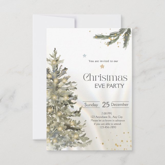 Mágica de Natal em cada Cartão Feriado de Neve (Frente)