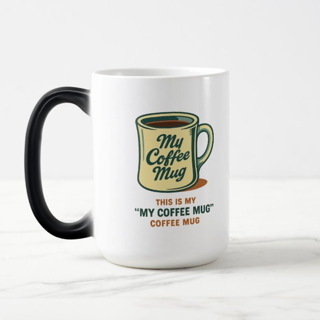Mágica Design de Humor de Caneca de Café Retrô (Esquerda)