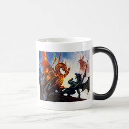 Mágica Dois dragões em uma caneca