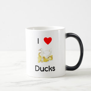 Mágica Eu amo a caneca dos patos