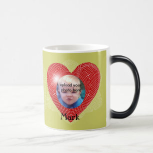Mágica Eu amo minha caneca Mimi Morphing com foto