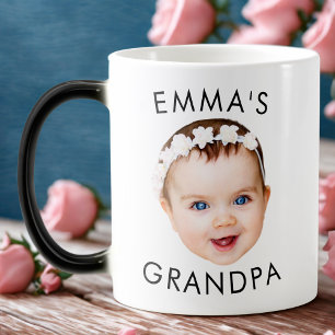 Mágica Foto personalizada com cara de caneca Vovô mãe Ani