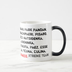 Mágica luz à caneca da escuridão