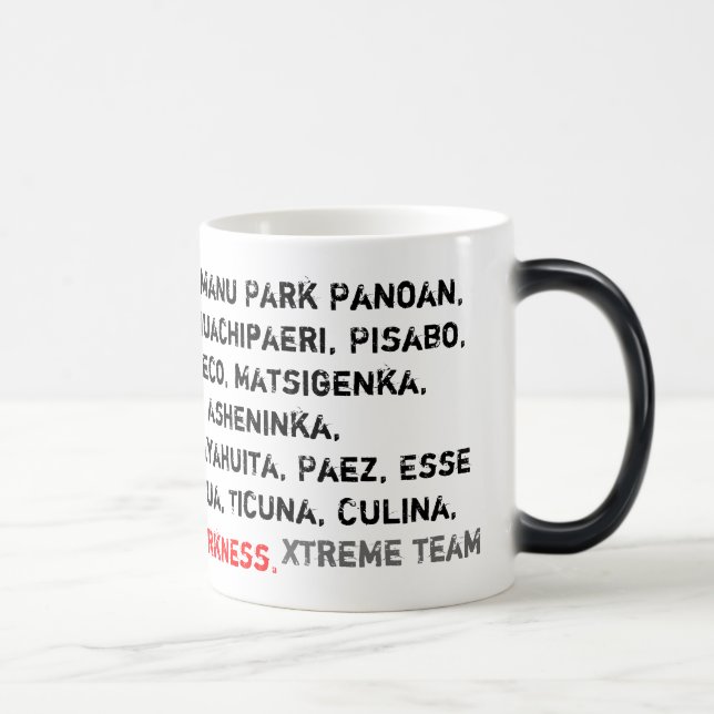 Mágica luz à caneca da escuridão (Direita)