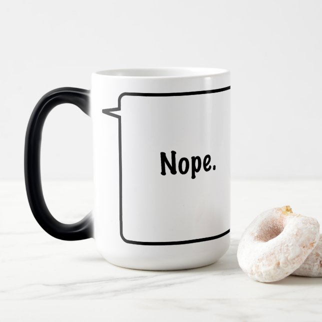 Mágica NOPE 15 Oz. Caneca transmutação (Com Donut)