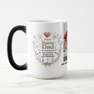 Mágica Pai de obrigados - Anel de pena e café Caneca tr