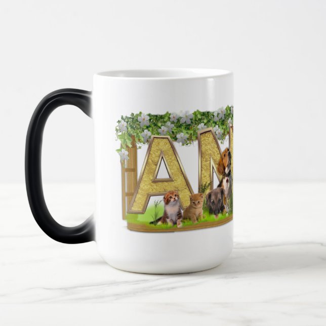 Mágica Personalizar uma caneca com iniciais de nome (Esquerda)