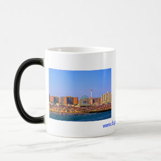 Mágica Praia de Coney Island - caneca de NYC