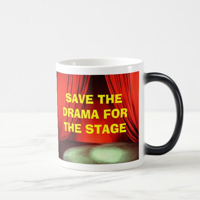 Mágica SALVAR O DRAMA PARA O PALCO morph a caneca (Direita)
