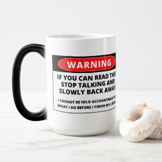 Mágica Se Puder Ler, Afaste-se Engraçado - Caneca de Muda
