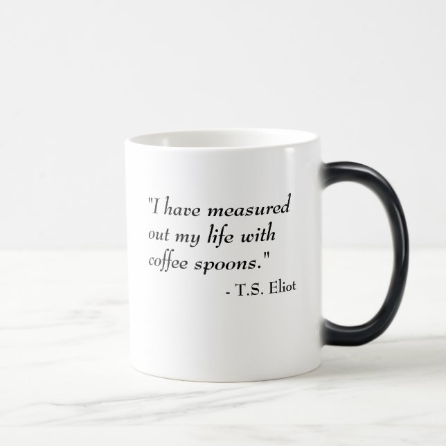 Mágica T.S. Eliot Morph a caneca - vida (Direita)
