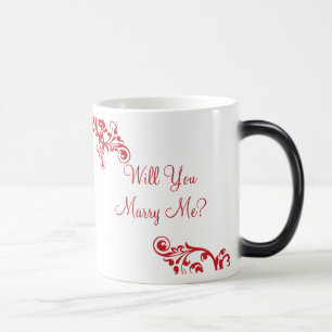 Mágica Você casar-me-á? Caneca escondida do Flourish da