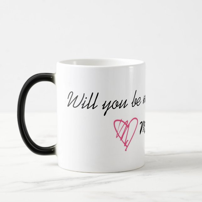 Mágica "Você será minha Madrinha de casamento?" Caneca (Esquerda)
