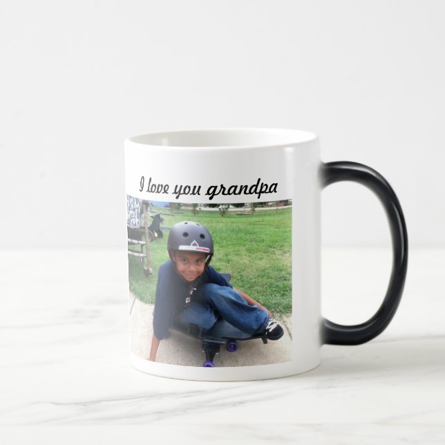 Mágica Vovô eu amo a caneca de u adiciono sua imagem (Direita)