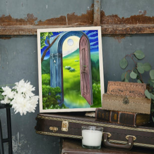 Magical Meadow Portal Art Impressão