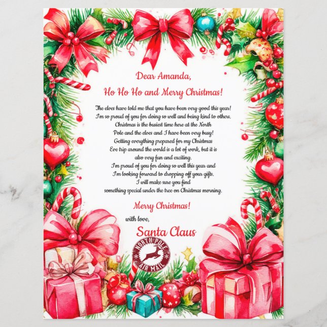 Magical Personalized Letter from Santa Claus (Frente)
