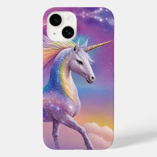 Magical Rainbow Glitter White Unicorn Sparkles (Verso)