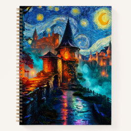 Magical Starry Night Castle Fantasy Writer