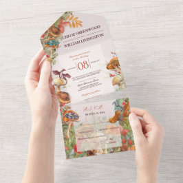 Magick Mushroom e Dragões Convite para Casamento