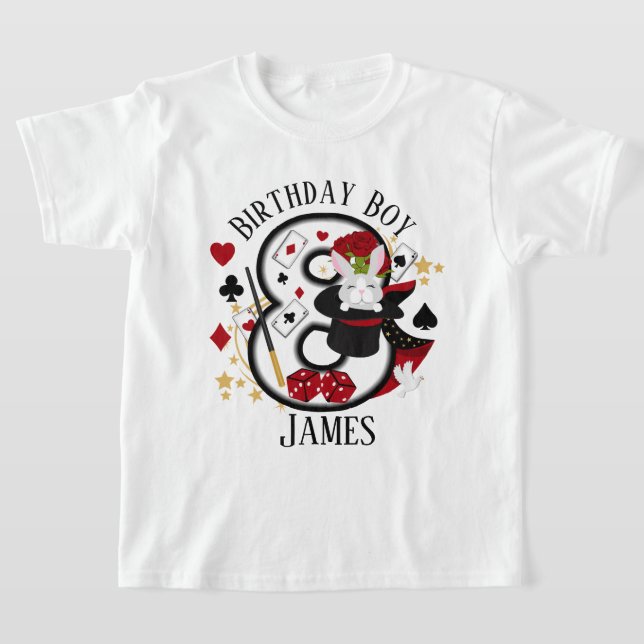 Mágico Oito Aniversário Camisa Fúria (Postura )