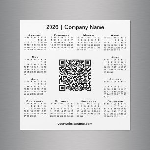 Magnet Branco do Código QR de Negócio Personalizad