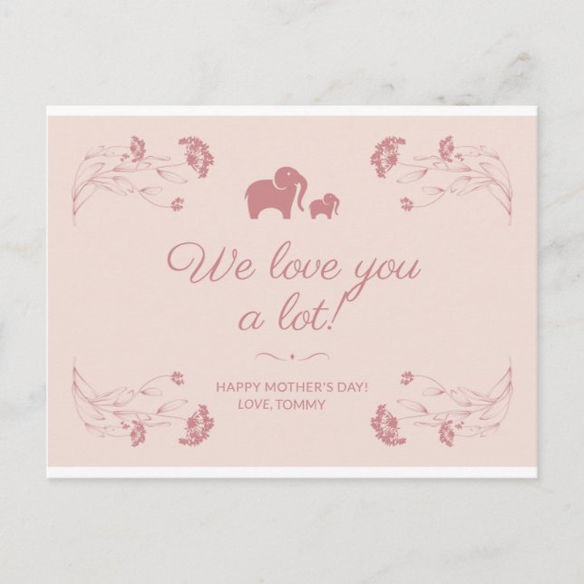 MAGNET DE CARTÃO DE DIA DE AS MÃES FELIZ (Frente)