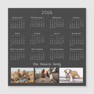 Magnet de Colagem de Fotos da Família Calendário 3