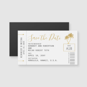 Magnet de Data de Destino da Praia de Passagem de