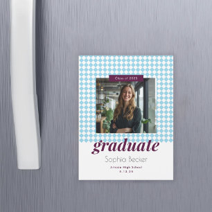 Magnet de Foto para Graduação de Padrão de Diamant