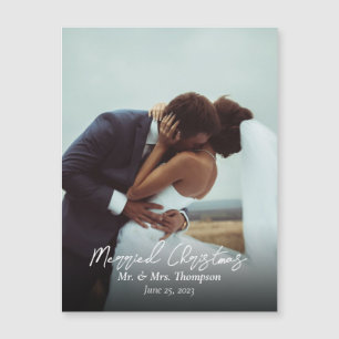 Magnet de Script de Fotografia do Natal Casado Rec