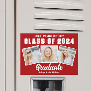 Magnet do Formando de Colagem de Fotos para Gradua