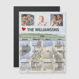 Magnet Dock Water Scene Photo Collage Calendar