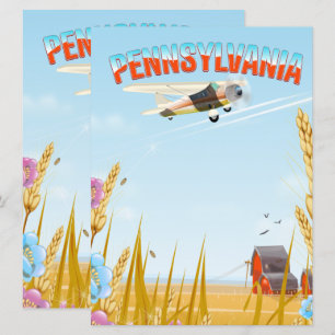 Magnet poster de viagens Rural da Pensilvânia