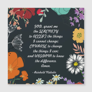 Magnet Preto para Serenidade Floral