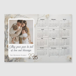 Magneta de Calendário de Fotografias Personalizada