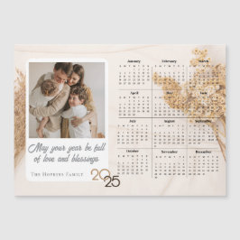 Magneta de Calendário de Fotografias Personalizada