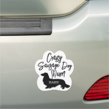 Magneta de Mãe de Cão Louco Personalizada