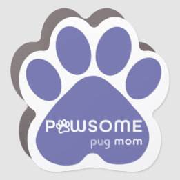 Magneta do carro-mãe personalizável para cães-paws