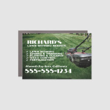 Magneta do Gardener Lawn Care e do Carro de Manute