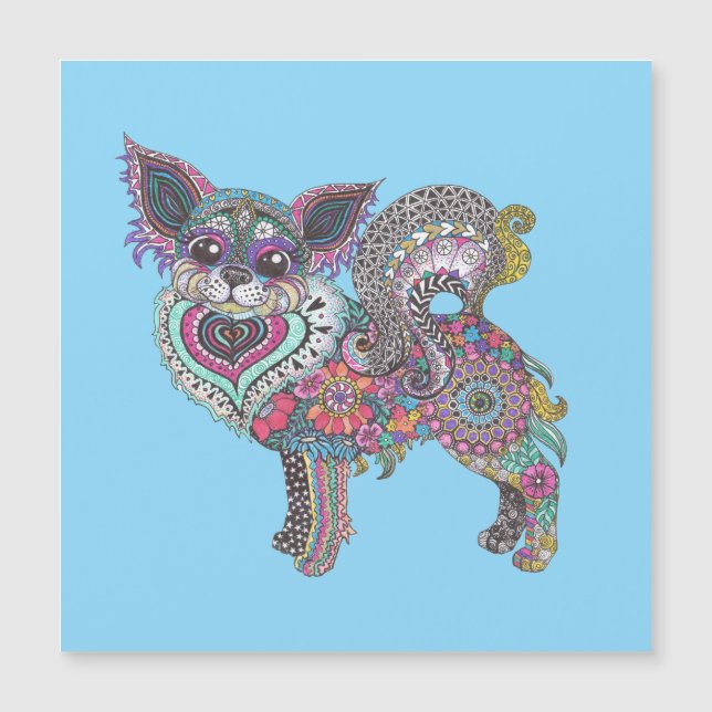 Magnetic Card with Chihuahua design (Frente)
