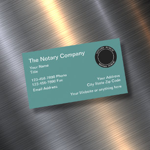Magnetic Notary Public Emblem Design